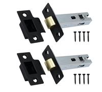 EAI Matt Black Tubular Latch, 64mm / 2.5 Inch, Pack of 2