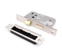 EAI Mortice Bathroom Lock | 61x44mm | Satin Nickel - Pack of 1