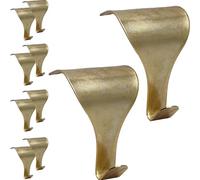 EAI Moulding Hook Dado Picture Rail - Brass Plated - Pack of 10