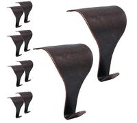 EAI Moulding Hook for Dado Picture Rail - 3.2 x 4.8cm, Pack of 10 | Bronze-Plated Moulding Picture Rail Hook to Hang Picture Frames & Protect Walls | Home Decor