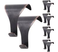 Eai Picture Hooks Moulding Dado Rail Pack Of 10 Bronze 48X32mm Easy No Drill Hanging For Frames, Mirrors Or Art