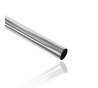 EAI Polished Chrome Tube Pole Wardrobe Rail Round for Clothes Hanging (25 x 1829mm)