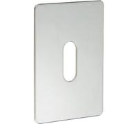 Eai - Repair Escutcheon Keyhole Large Self Adhesive - Sus304 - Euro - 65X47X1.2mm - White