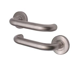 EAI Return to Door Lever on Rose - 19 x 52mm - Satin Stainless Steel