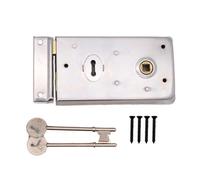 Eai Rim Sashlock Surface Mounted Lock - 140 X 85mm - Satin Chrome