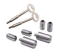 EAI Sash Window Stop for Security and Ventilation | Satin Chrome | Pack of 2 Stops & 2 Keys…