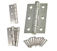 EAI Satin Nickel Door Hinges, 76mm / 3 Inch, 2 Pair