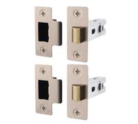 EAI Satin Tubular Door Latch for Internal Doors - 2.5 Inch / 64mm - Pack of 2 Satin Nickel Tubular Mortice Latches