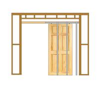 EAI Single Pocket Door Sliding System with Soft Close | Max Door Size 1200 x 2400mm