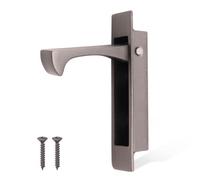 EAI Edge Pull Handle for Pocket Door | 90x18x14mm | Matt Bronze | Flush Mounted for Pocket Doors, Sliding Doors or Cabinet Doors