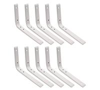 EAI Strong Shelf Bracket White Reinforced Stay, 200mm x 150mm, 10 Pack