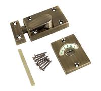 EAI Toilet Indicator Bolt Vacant/Engaged Antique Brass