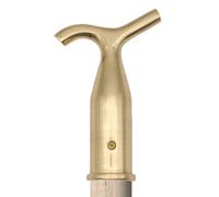 EAI Sash Window Blind Pole Hook - Polished Solid Brass - 110mm