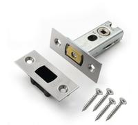 Eai Tubular Bathroom Deadbolt - 64mm Case - 44mm Backset - Satin Chrome