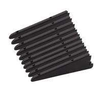 EAI Twin Slot Wall Mounted Shelving Bracket - Pack of 10, Black, 170mm | Strong, Heavy Duty Steel Shelf Bracket | for Shed, Garage, Indoor Storage | Easy to Install Rack