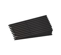 EAI Twin Slot Wall Mounted Shelving Bracket - Pack of 10, Black, 610mm | Strong, Heavy Duty Steel Shelf Bracket | for Shed, Garage, Indoor Storage | Easy to Install Rack