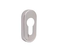 EAI Upright Euro Escutcheon Keyhole Cover Oval Polished Stainless Steel x1