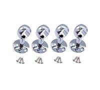 EAI Wardrobe Rail Drop Centre Bracket Suit 25mm Diameter Rail Polished Chrome - Pack of 4