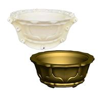 EAIVENY Large Concrete Planter Mold for Flower Pot Making, 16.2 * 16.2 * 7.9 Inch, Garden Decoration