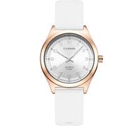EAJOMIN Waterproof Analog Nurse Watch for Women Nurses, Nursing, Second Hand Easy to Read Comfortable Silicone Band Quartz Watches Gifts for Women (E1009 Rose Gold White), E1009 rose gold white,