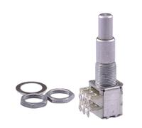 EAJORN 1 Piece Stacked Potentiometer B5K/B10K/B50K/B100K/B250K/B500K Stacked Double Concentric Potentiometer with Center Detent
