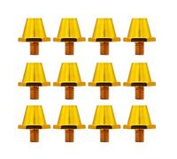 EAJORN 12Pcs Aluminium Replacement Football Studs Replacement Football Boot Studs Football Soccer Studs for Football Boot, Gold-11mm