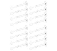 Eakxnig 16G Flat Back Clear Earrings for Sports Nose Studs Silicone Plastic Tragus Conch Cartilage Earrings Retainers Monroe Medusa Lip Rings Stud Labret Piercing Jewelry for Work Surgery 6mm