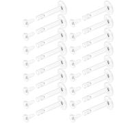 Eakxnig 16G flat back Clear Earrings for Sports Nose Studs Silicone Plastic tragus conch cartilage Earrings Retainers Monroe Medusa Lip Rings Stud Labret Piercing Jewelry for Work Surgery 6mm -12mm