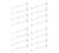 Eakxnig 18G Flat Back Clear Earrings for Sports Nose Studs Silicone Plastic Tragus Conch Cartilage Earrings Retainers Monroe Medusa Lip Rings Stud Labret Piercing Jewelry for Work Surgery 7mm