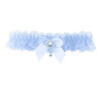 Ealafee Something Blue Garter Sexy Lace Wedding Garters for Bride Party Prom Garter Set 2 Pcs, #1-blue/Plus Size Option, One Size