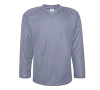 EALER H80 Series Blank Ice Hockey Practice Jersey for Men and Boy - Senior and Junior - Adult and Youth, Gray, XXL