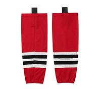 EALER HS100 Series Team Color Dry Fit Ice Hockey Socks Foer Junior To Senior & Youth To Adult, Xw003#red, 24-26
