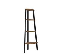 LPD Ealing Corner Unit - Vintage Chic With Rustic Wood & Sl lack Metal Frame W 35 X L 35 X H 125 Cm