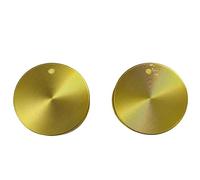 EALLEN 2 PCS 6MM 8MM Gas Stove Knobs Cooker Oven Control Switch Gas Cooker Accessories Black Button(Gold 6mm)
