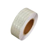EALLEN Reflective Tape, 1 Rolls 45M X 5CM Reflective Warning Sticker, Security Marking Tape, for Bicycle Car Truck Motorcycle Baby Strollers Helmets at Night,White
