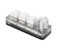 EALRIDV Single Hand Keyboard, 3 Keys,Custom Function,Single Keyboard,Shortcuts,Small Keyboards,for Office, Games, Music, Media, Industrial Control, Aboratory, Production Line Testing
