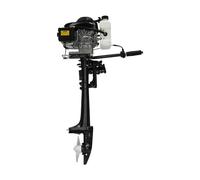 Ealtqund Outboard Motor 3HP 4-Stroke Gasoline Boat Engine, CDI ignition system 2.2KW Boat Motor Wind Cooling Portable Marine Engine for Inflatable Boats, Fishing Vessels, Small Yachts