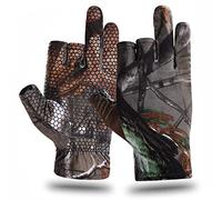 EAmber Camouflage Hunting Gloves Fingerless Gloves Pro Anti-Slip Sun Protection Lightweight Fishing Archery Accessories Hunting Outdoors