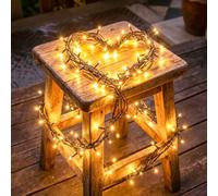 Eambrite Battery Fairy Lights with Garden Wire Christmas Lights Outdoor