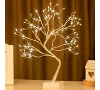 Eambrite Twinkling Tree Lamp 108 LED Twig Tree, Light up Christmas Tree Bonsai with Copper String Lights, USB& Battery Fairy Light Spirit Tabletop Christmas Decorations Indoor (2 FT, 8 Modes)