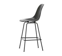 Eames Fiberglass Bar Stool Medium Elephant Hide Grey/ Black
