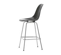 Eames Fiberglass Bar Stool Medium Elephant Hide Grey/ Chrome