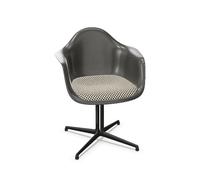Eames Fiberglass DAL Dining Chair With Seat Cushion Elephant Hide Grey/Checker/Smooth Basic Dark