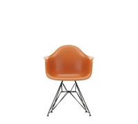 Eames Plastic Arm Chair DAR Chair Vitra Black - Rust orange