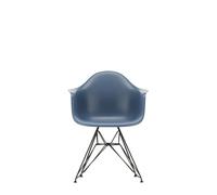 Eames Plastic Arm Chair DAR Chair Vitra Black - Sea blue