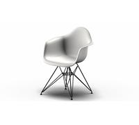 Eames Plastic Arm Chair DAR Chair Vitra Black - White