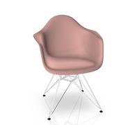 Eames Plastic Arm Chair DAR Chair Vitra Chrome - Tender pink