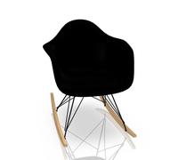Eames Plastic Arm Rocking Chair RAR Rocking Chair Vitra Maple yellowish - Black - Deep black
