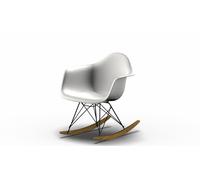 Eames Plastic Arm Rocking Chair RAR Rocking Chair Vitra maple yellowish - black - white