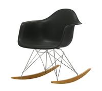 Eames Plastic RAR Armchair Deep Black/ Golden Maple